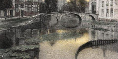 费尔南德·赫诺夫的《布鲁日的记忆》. 贝居院入口”选自“自然之镜:比利时景观中的现实与象征”